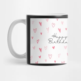 Love heart birthday card Mug